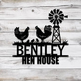 Custom Metal Signs Chicken Coop Sign Personalized Chicken Farm Sign Farm Coop Sign Family Name Chicken Coop Sign Hen