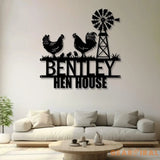 Custom Metal Signs Chicken Coop Sign Personalized Chicken Farm Sign Farm Coop Sign Family Name Chicken Coop Sign Hen