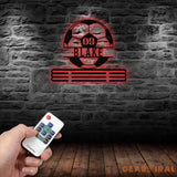 Custom Metal Soccer Medal Hanger Wall Art Led Light Soccer Player Medal Holder 12 Rungs for Medals & Ribbons Medal