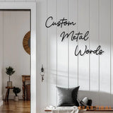 Custom Metal Words Script 3 | Your Custom Text | Custom Name Script Metal Sign | Personalized Wall Decor | Housewarming