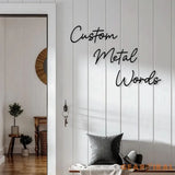 Custom Metal Words Script 3 | Your Custom Text | Custom Name Script Metal Sign | Personalized Wall Decor | Housewarming