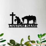 Custom Military Soldier Metal Sign Metal Memorial Stakes Personalized Veterans Military Grave Name Sign Memorial Stakes