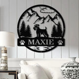 Custom Miniature Schnauzer Metal Sign Dog Name Sign Schnauzer Wall Decor Dog Lovers Wall Art Pet Lover Gift Dog Mom