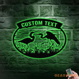 Custom Moon Sun Metal LED Sign Personalized Family Name Led Metal Sign Outdoor Door Decor Address Wall Art Perfect Gift