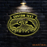 Custom Moon Sun Metal LED Sign Personalized Family Name Led Metal Sign Outdoor Door Decor Address Wall Art Perfect Gift