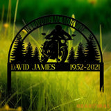 Custom Moto Rider Memorial Plaque Stake Memorial Gifts for Loss of Brother Memorial Sign In Loving Memory Loss Of