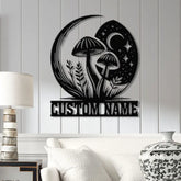 Custom Mushrooms Metal Sign with Led Lights Personalized Mushrooms Sign Mushrooms Metal Wall Art Bedroom Kitchen Garden