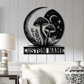 Custom Mushrooms Metal Sign with Led Lights Personalized Mushrooms Sign Mushrooms Metal Wall Art Bedroom Kitchen Garden