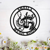 Custom Music Room Sign with Led Light - Guitar Piano Musical Instruments - Music Note Wall Decor Music Lover - Music