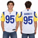 Custom Myles Garrett Los Angeles Rams Fan Inspired Game Jersey - White