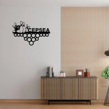 Custom Name Bowling Medal Hanger with Led Light Medal Holder Display Rack for Awards and Ribbons Tiered Award Rack