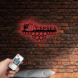 Custom Name Bowling Medal Hanger with Led Light Medal Holder Display Rack for Awards and Ribbons Tiered Award Rack