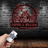 Custom Name Cardinals Wedding Decor Personalized Wedding Gifts Custom Wedding Signs Bird Wall Decor Bridal Shower Sign