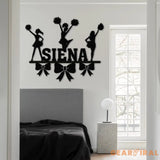 Custom Name Cheerleader Wall Art with Led Lights Cheerleader Name Metal Sign Cheerleader Wall Art Cheer Team Gift Girls