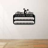 Custom Name Cheerleading Medal Hanger with Led Light Custom Rungs for Medals Ribbons Medal Hanger Medal Display