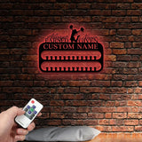 Custom Name Cheerleading Medal Hanger with Led Light Custom Rungs for Medals Ribbons Medal Hanger Medal Display