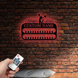 Custom Name Cheerleading Medal Hanger with Led Light Custom Rungs for Medals Ribbons Medal Hanger Medal Display