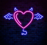 Custom Name Devil and Angel Heaven Or Hell Neon Sign Custom Party LED Neon Light Wall Shop Decor Bar Decoration Heart