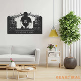 Custom Name DJ Player Metal sign with LED lights - DJ Sign - Personalized Dj Gift - Dj Wall Hanging decor | GearViral