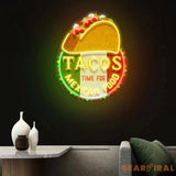 Custom Name Fast Food Of Tacos Mexican Food Led Neon Sign Light