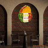 Custom Name Fast Food Of Tacos Mexican Food Led Neon Sign Light