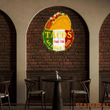 Custom Name Fast Food Of Tacos Mexican Food Led Neon Sign Light