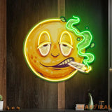 Custom Name Funny Smiley Face Artwork Led Neon Sign Light