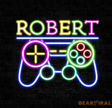 Custom Name Game On Controller Neon Sign Game Controller Led Light Game Zone Neon Sign Gaming Neon Light Gamer Room Art