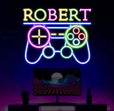 Custom Name Game On Controller Neon Sign Game Controller Led Light Game Zone Neon Sign Gaming Neon Light Gamer Room Art