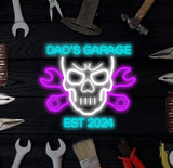 Custom Name Garage Neon Sign Custom Garage Led Light Handmade Man Cave Decor Gifts For Him Garage Wall Art Car Shop