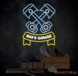 Custom Name Garage Neon Sign Custom Garage Led Light Handmade Man Cave Decor Gifts For Him Garage Wall Art Car Shop