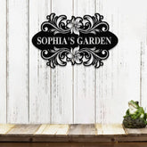 Custom Name Garden Metal Signs Outdoor Garden Decor Signs Monogram Garden Decor Gift for Gardeners Garden Decor for