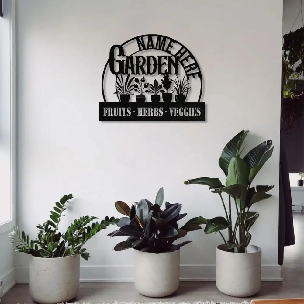 Custom Name Garden Stake Custom Garden Name Metal Hanging Sign Personalized Metal Gardening Nature Lover Gift For Her