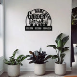 Custom Name Garden Stake Custom Garden Name Metal Hanging Sign Personalized Metal Gardening Nature Lover Gift For Her