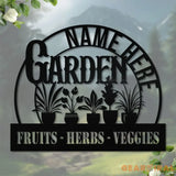 Custom Name Garden Stake Custom Garden Name Metal Hanging Sign Personalized Metal Gardening Nature Lover Gift For Her