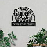 Custom Name Garden Stake Custom Garden Name Metal Hanging Sign Personalized Metal Gardening Nature Lover Gift For Her