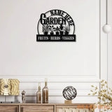Custom Name Garden Stake Custom Garden Name Metal Hanging Sign Personalized Metal Gardening Nature Lover Gift For Her