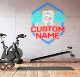 Custom Name Home Gym Neon Sign Gym Sign Home Gym Decor Gift for Gym Lover Workout Room Wall Decor Fitness Decoration