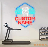 Custom Name Home Gym Neon Sign Gym Sign Home Gym Decor Gift for Gym Lover Workout Room Wall Decor Fitness Decoration