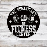 Custom Name Metal Fitness Center Sign with Led Light Metal Gym Sign Home Gym Sign Cross Fit Sign Gymer Gifts Gift for
