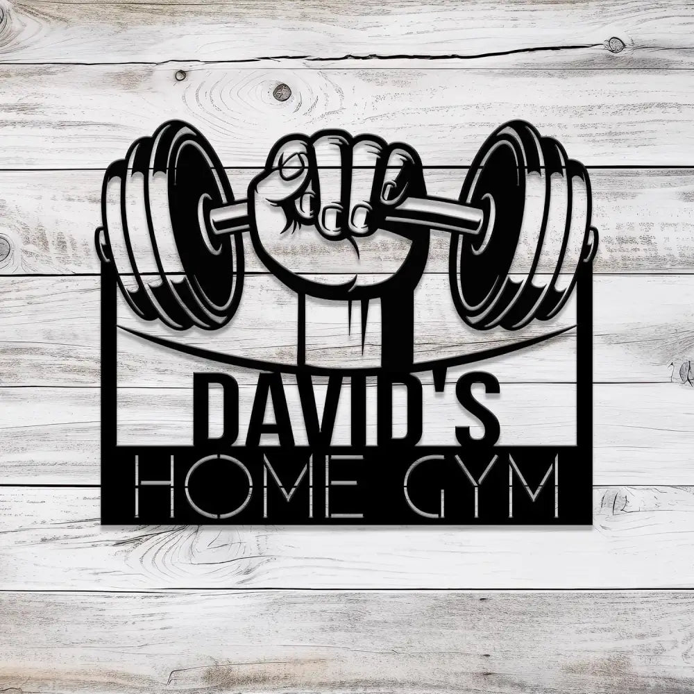 Custom Name Metal Home Gym Sign with Led Light Metal Gym Sign Cross Fit Sign Fitness Decor Gymer Gifts Gift for Dad