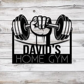 Custom Name Metal Home Gym Sign with Led Light Metal Gym Sign Cross Fit Sign Fitness Decor Gymer Gifts Gift for Dad