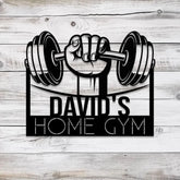 Custom Name Metal Home Gym Sign with Led Light Metal Gym Sign Cross Fit Sign Fitness Decor Gymer Gifts Gift for Dad