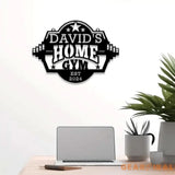 Custom Name Metal Home Gym Sign with Led Light Metal Gym Sign Cross Fit Sign Fitness Decor Gymer Gifts Gift for Dad