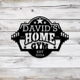 Custom Name Metal Home Gym Sign with Led Light Metal Gym Sign Cross Fit Sign Fitness Decor Gymer Gifts Gift for Dad