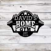Custom Name Metal Home Gym Sign with Led Light Metal Gym Sign Cross Fit Sign Fitness Decor Gymer Gifts Gift for Dad