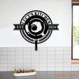 Custom Name Metal Kitchen Sign with Led Light Kitchen Decor Name Kitchen Sign Kitchen Wall Art Pantry Sign Gift for