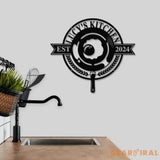 Custom Name Metal Kitchen Sign with Led Light Kitchen Decor Name Kitchen Sign Kitchen Wall Art Pantry Sign Gift for