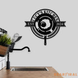 Custom Name Metal Kitchen Sign with Led Light Kitchen Decor Name Kitchen Sign Kitchen Wall Art Pantry Sign Gift for