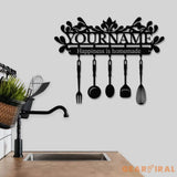 Custom Name Metal Kitchen Sign with Led Light Kitchen Decor Name Kitchen Sign Kitchen Wall Art Pantry Sign Gift for